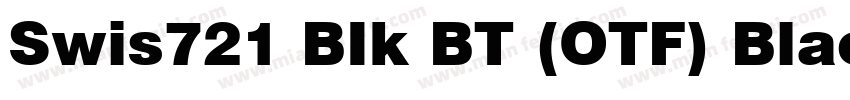 Swis721 BIk BT (OTF) Black字体转换